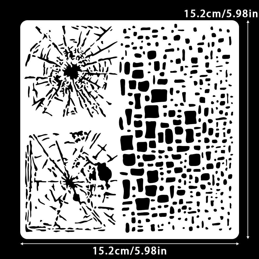 0713 Spider web wall stencil 15.2CM*15.2CM