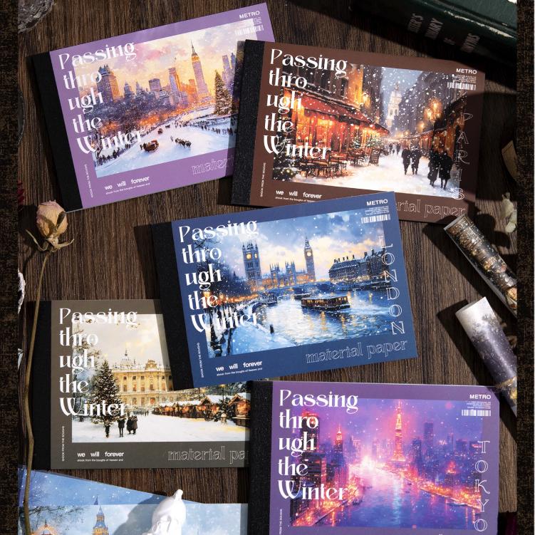 0227 Passing Winter Series Paper -30Pcs each pack
