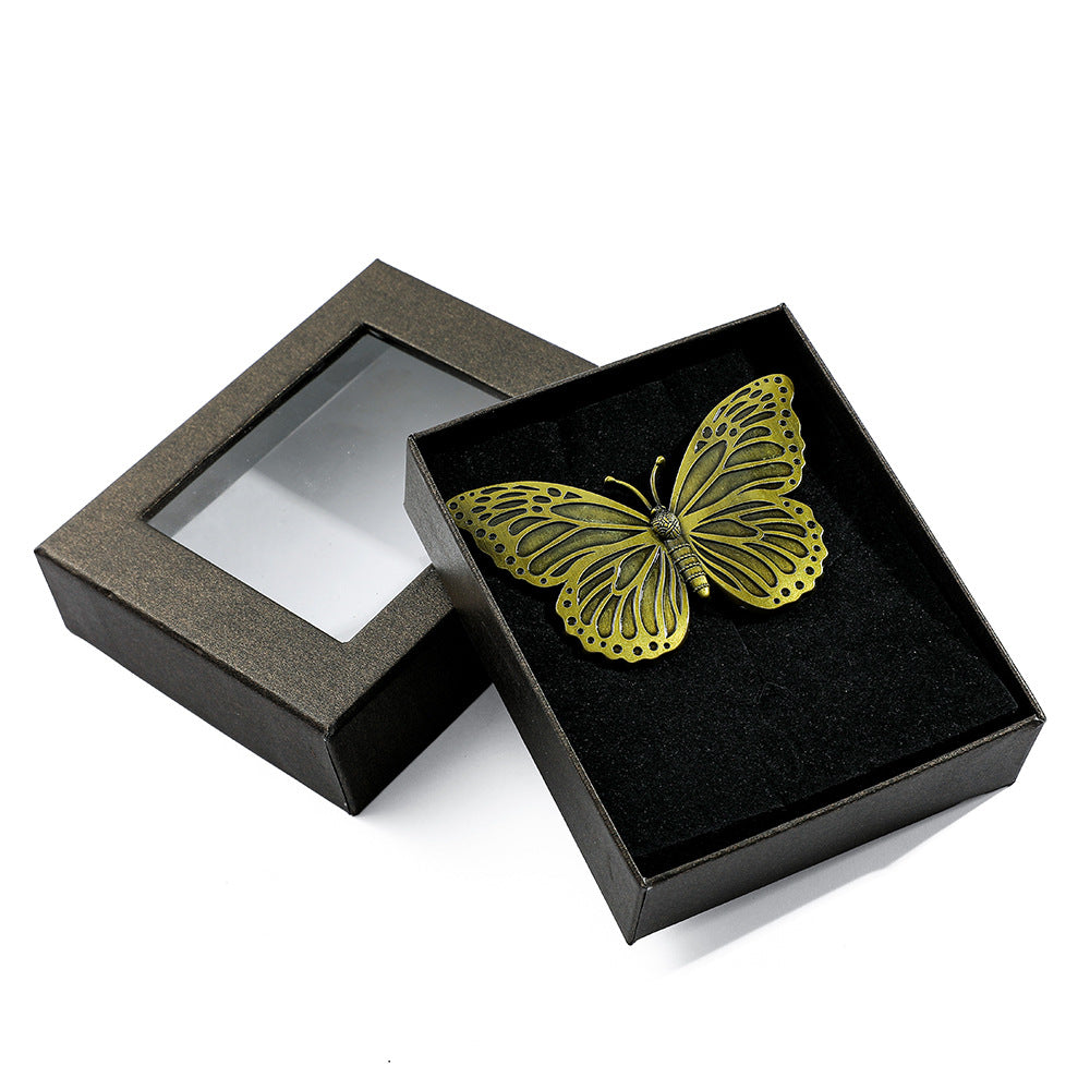 0517 Butterfly bronze Bookmark NO.2 7.5cm*9.2cm