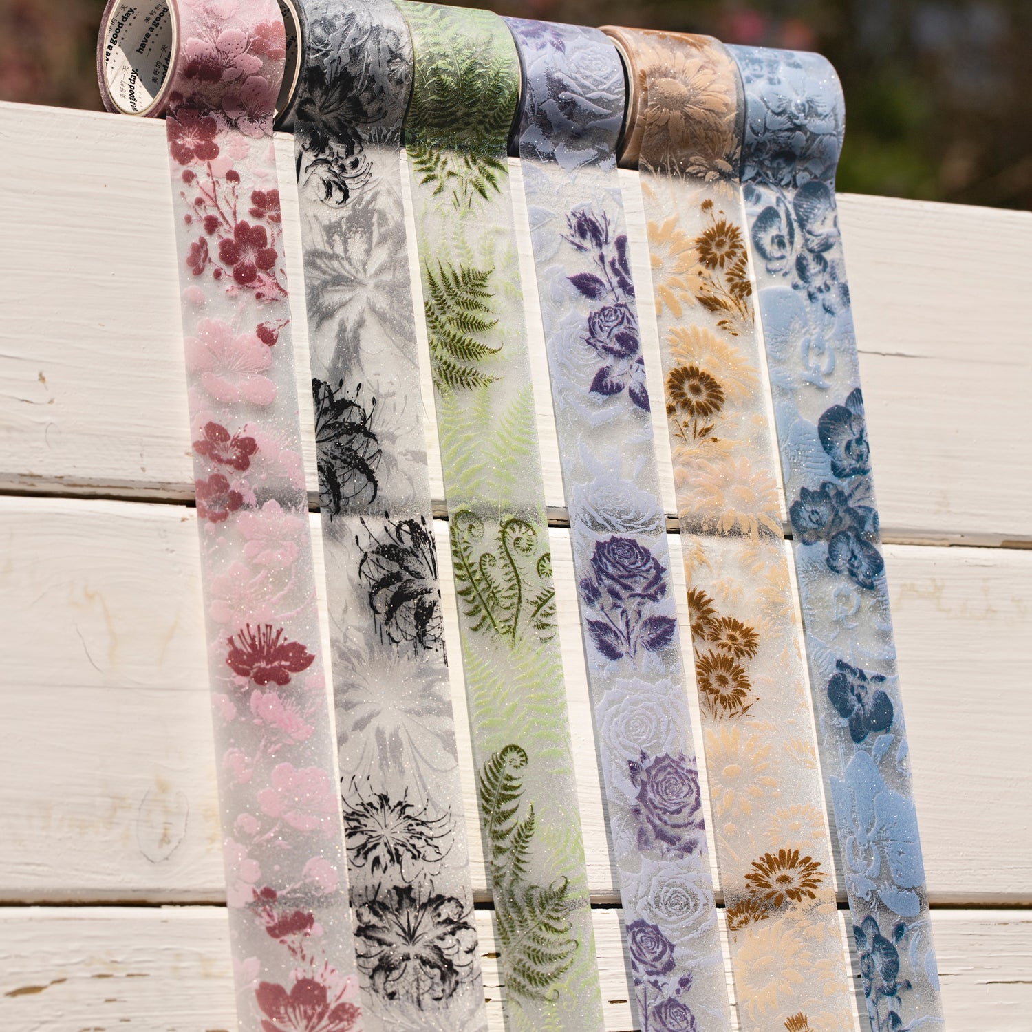 260203 Flowers bloom PET Tape -3cm*2m