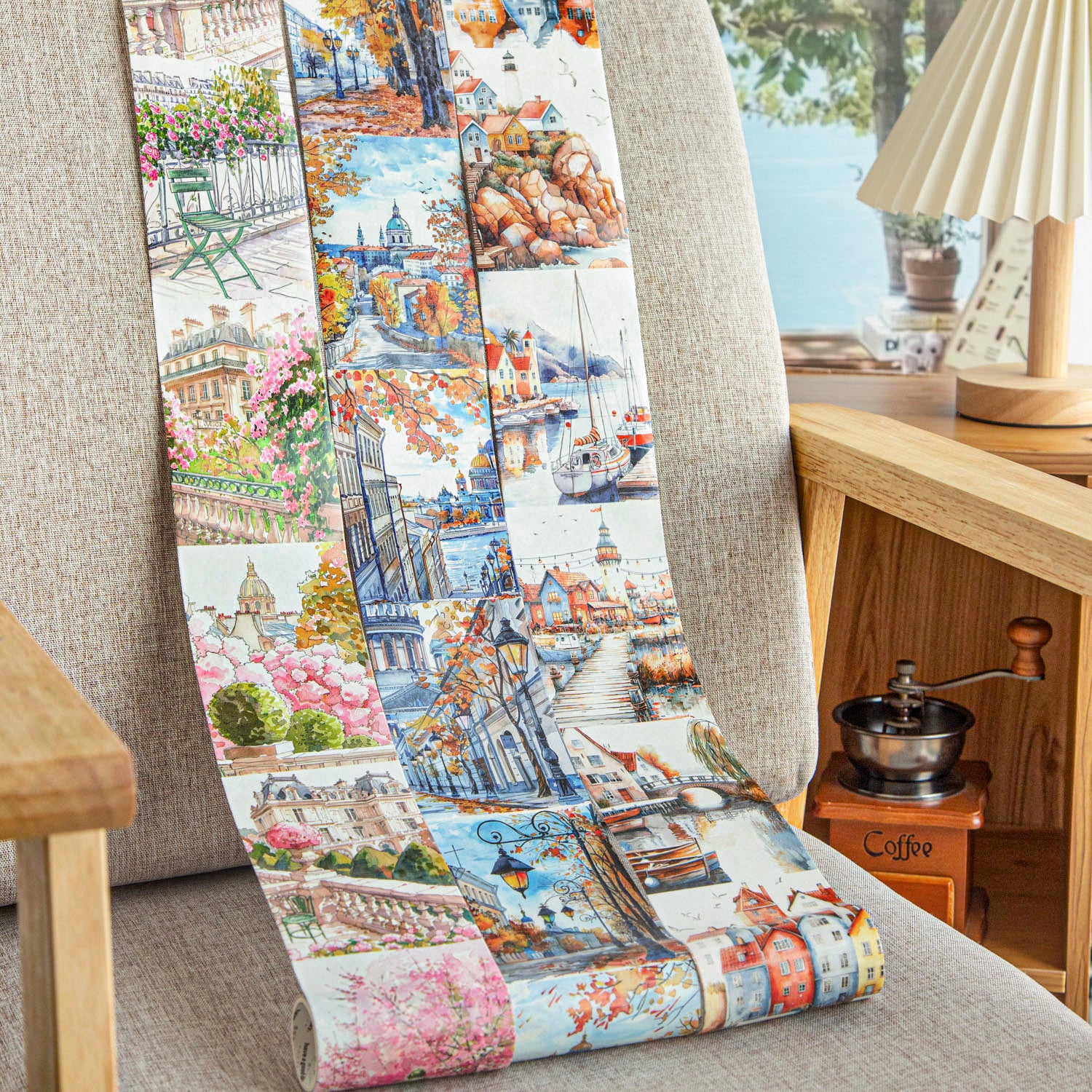0227 Travel Street View Series Washi tape -8CM*2M