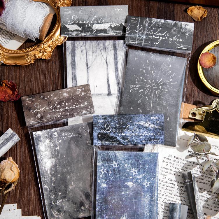 0220 Deserted Imagination Series Paper -40Pcs each pack