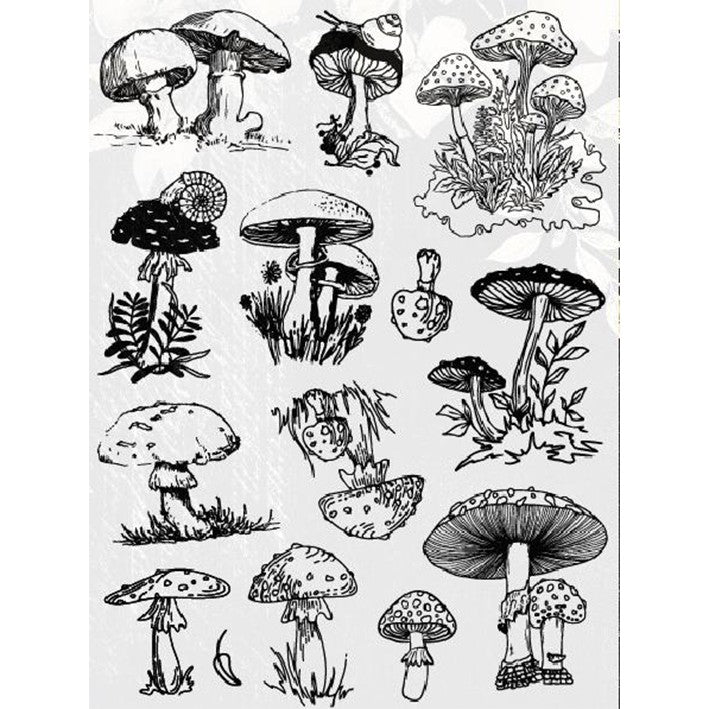 0517 Mushroom Clear Stamp 15cm*20cm