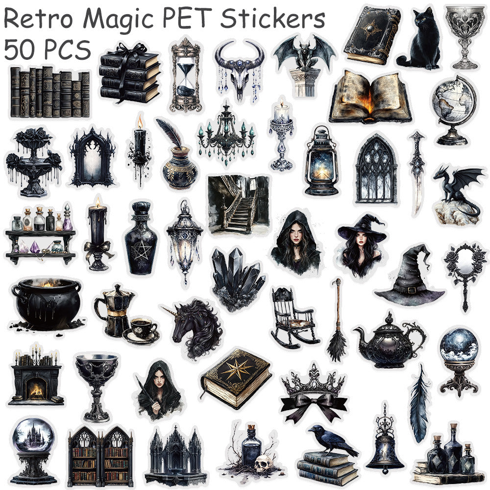 260302 50 Dark Magic World PET Sticker