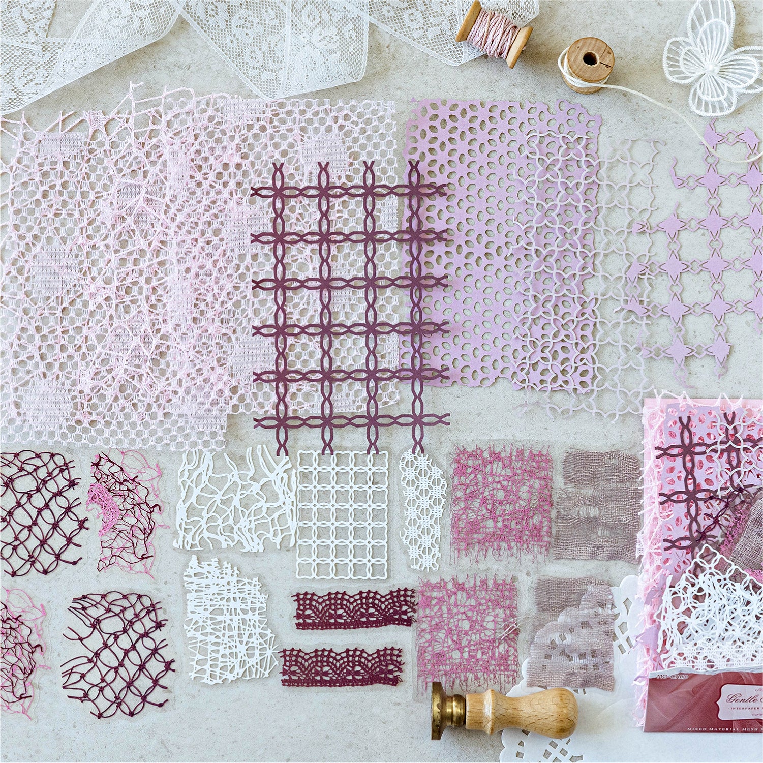 0815 Paper and mesh Mixed pack -25Pcs each pack