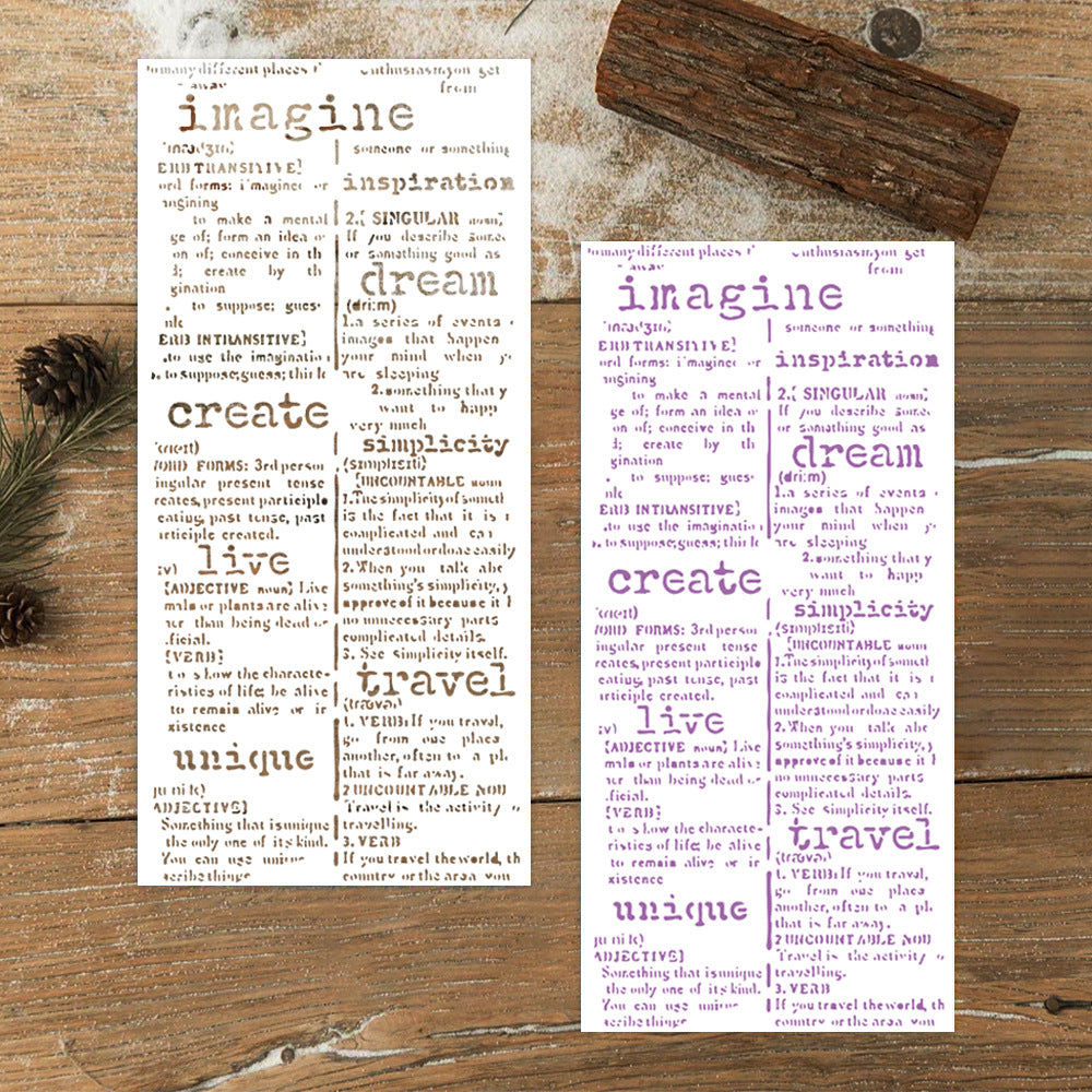 Sentances Stencil English sentence Stencil – Goodiesforsoul