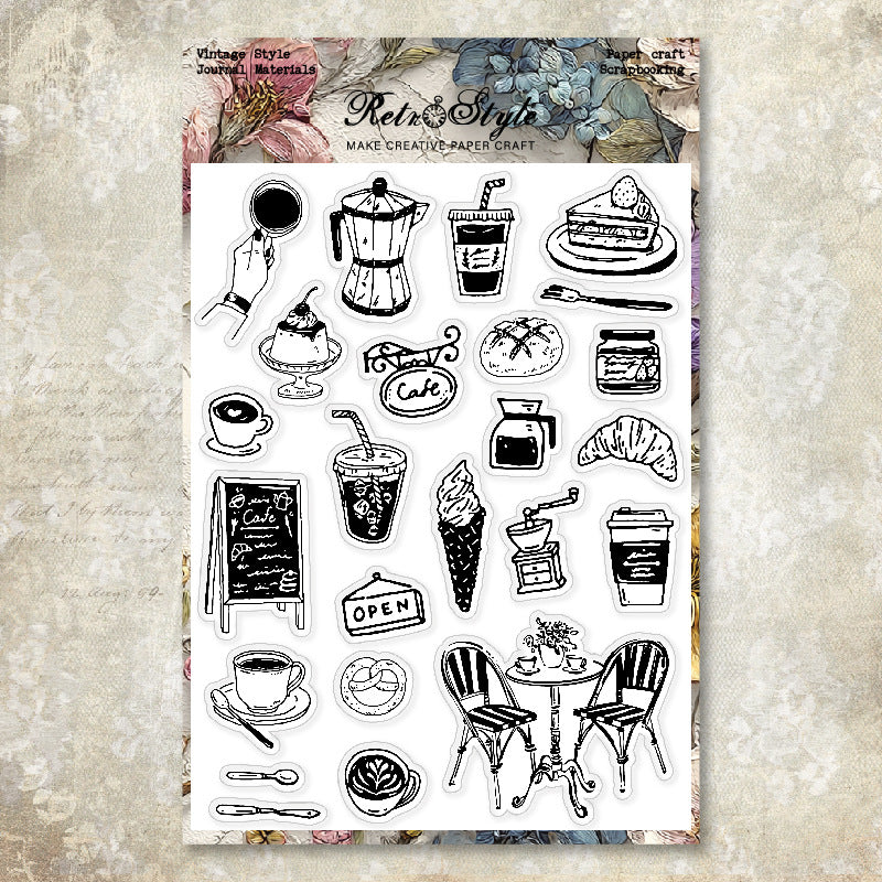 1117 Afternoon tea Clear Stamp 15cm*20cm