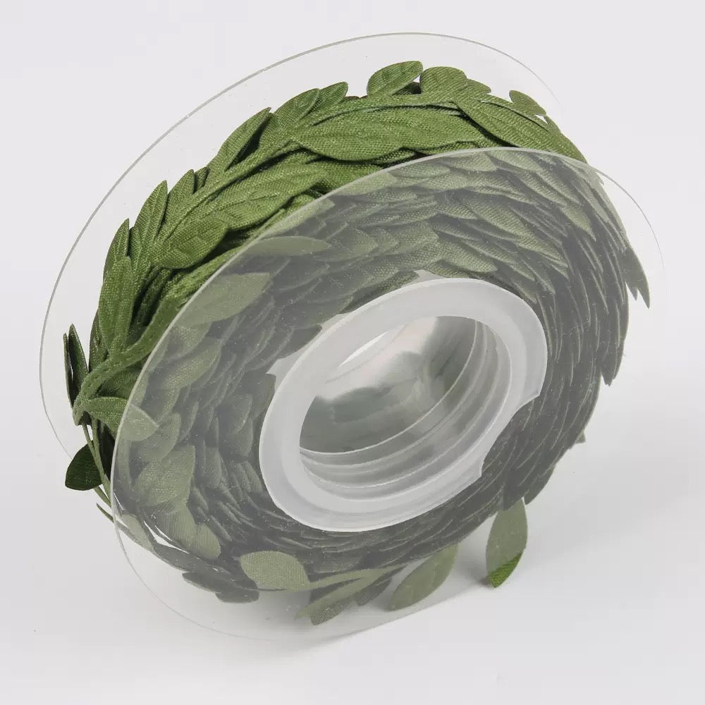 0821 Green leaves fabric 2cm*15m