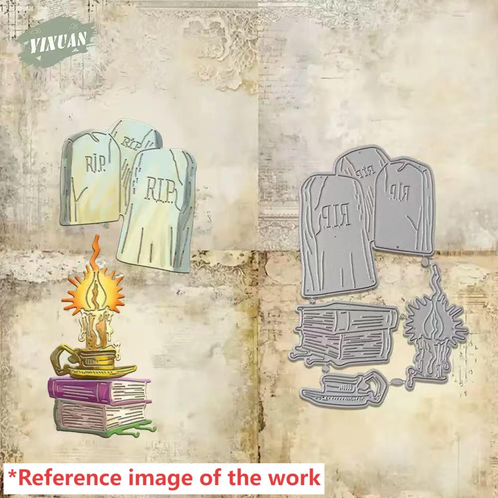 0907 Halloween tombstone metal cutting dies cut