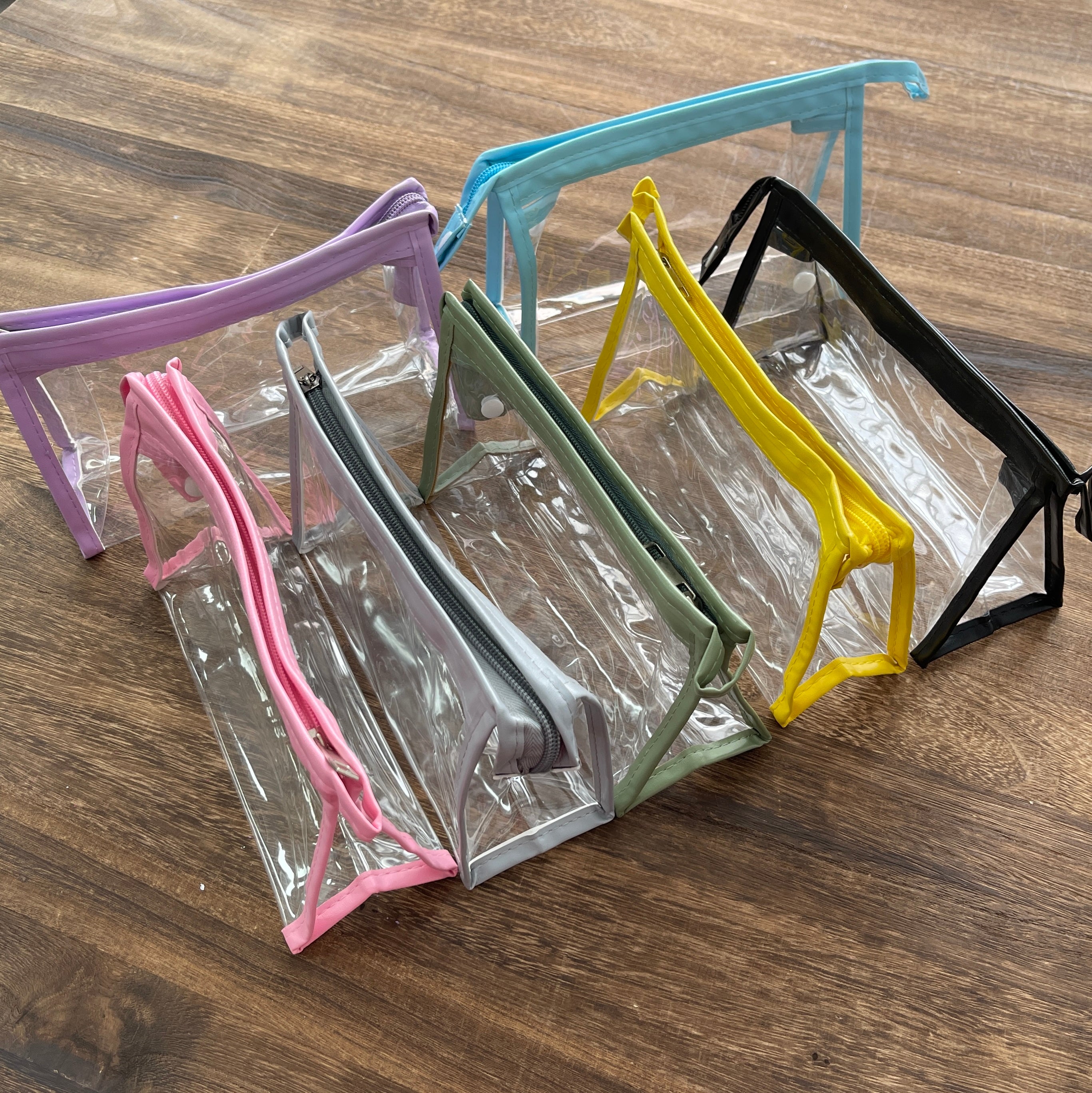 1015 Clear Transparent Marker Pouch with Zipper