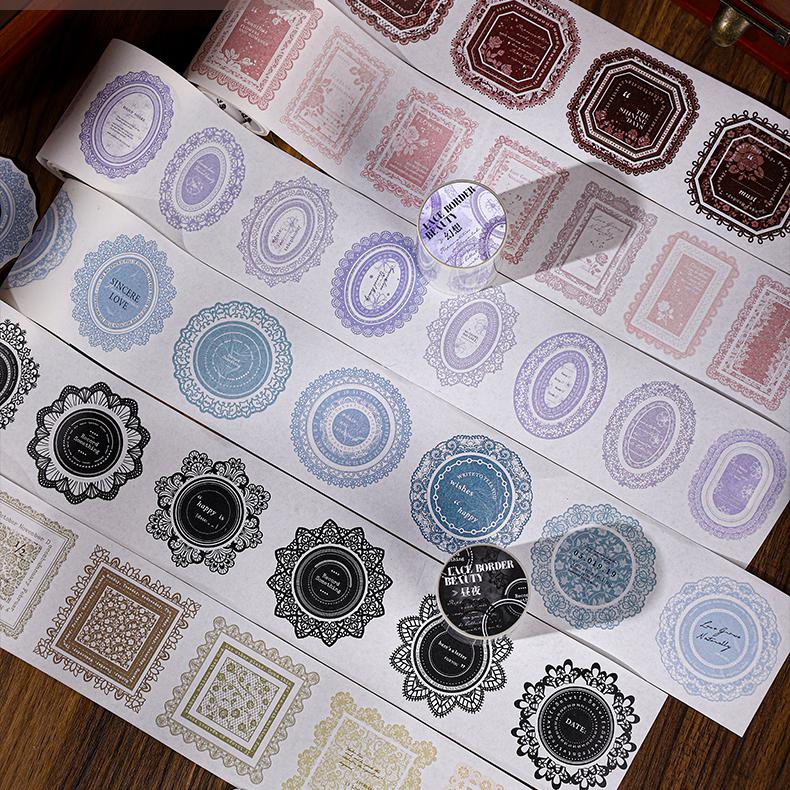 0305 Lace border beauty Series kraft tape *pre-cut-65mm*2m