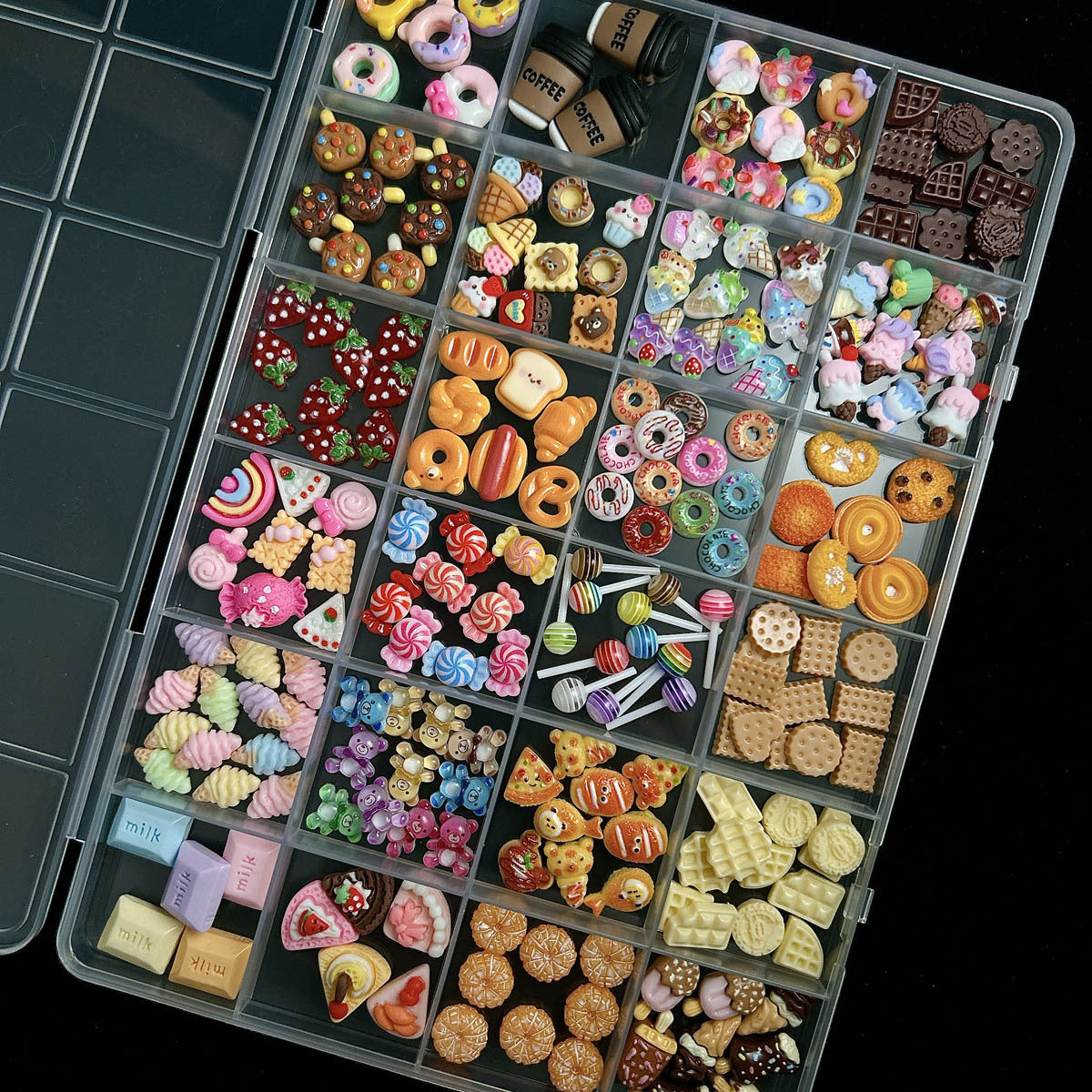 260403 Resin Mini Desserts & Snacks charms set