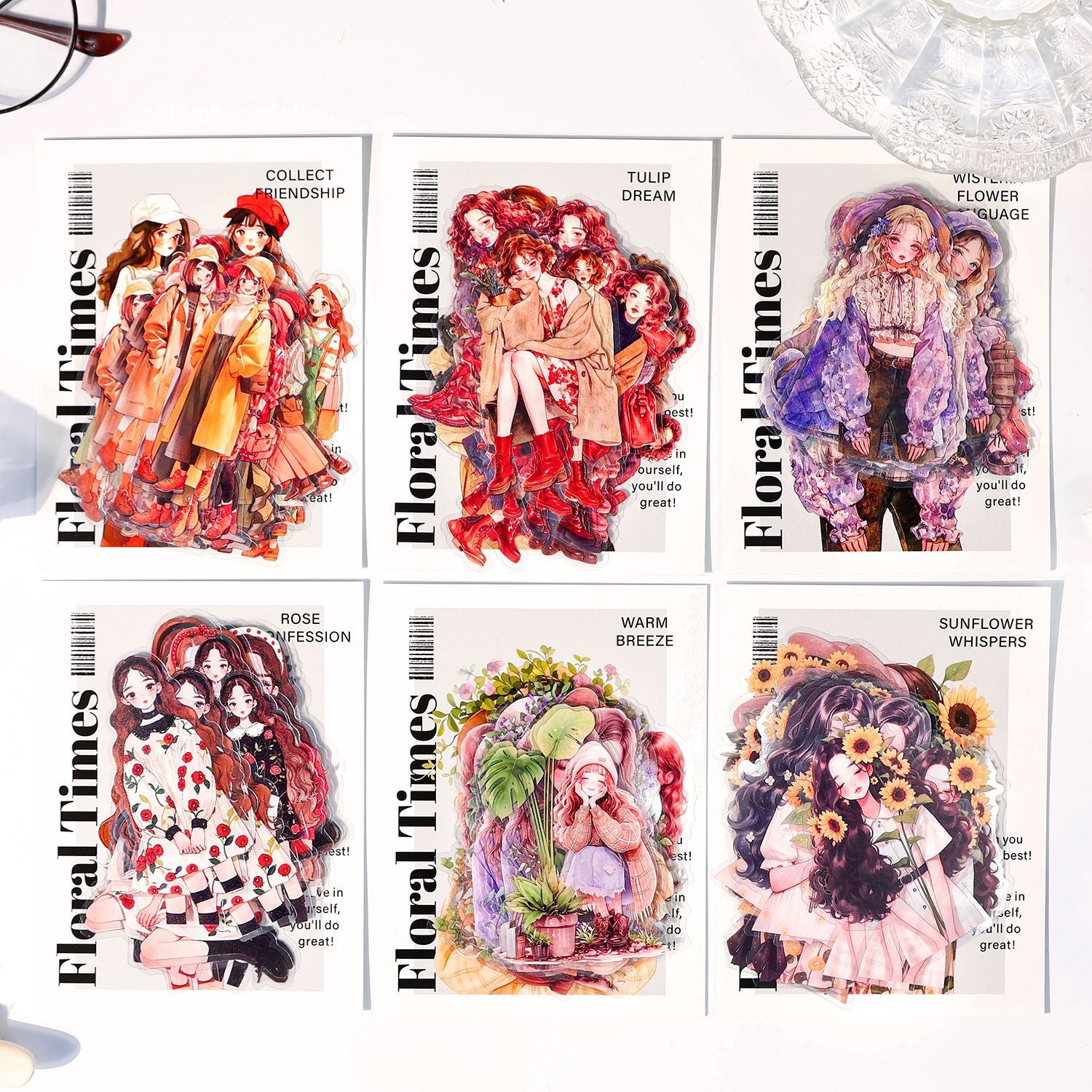 0412 Fancy Years Series PET Sticker -30Pcs each pack