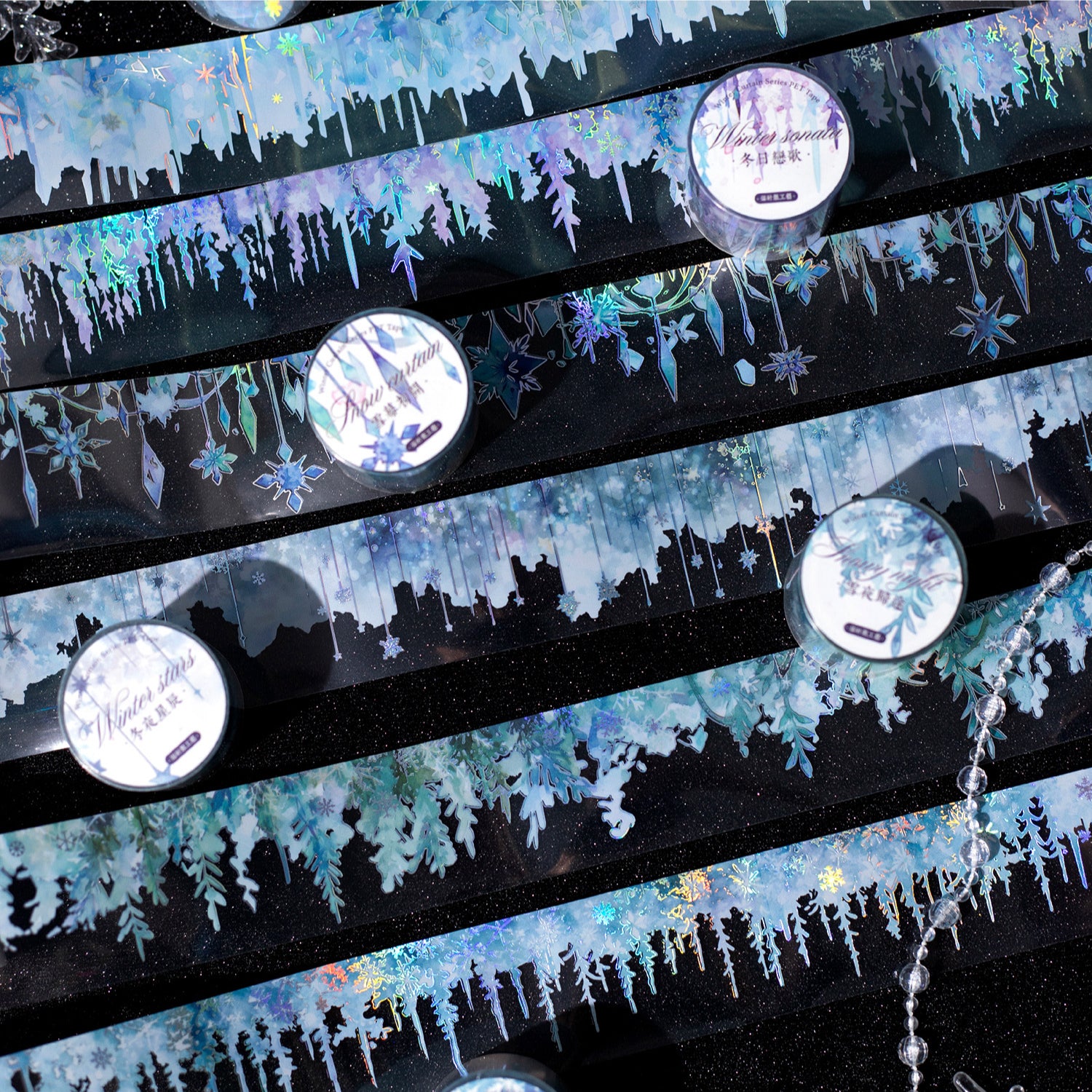 1129 Ice and snow PET Tape -5cm*2m