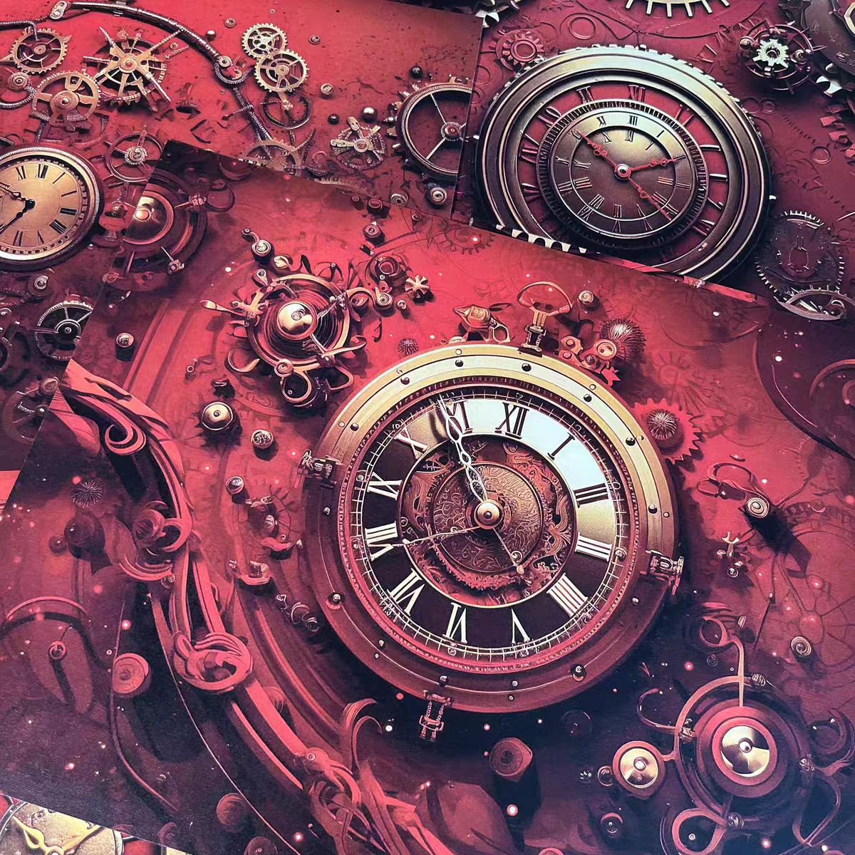 0428 A4 size Mechanical Gear Style Paper 5 pcs