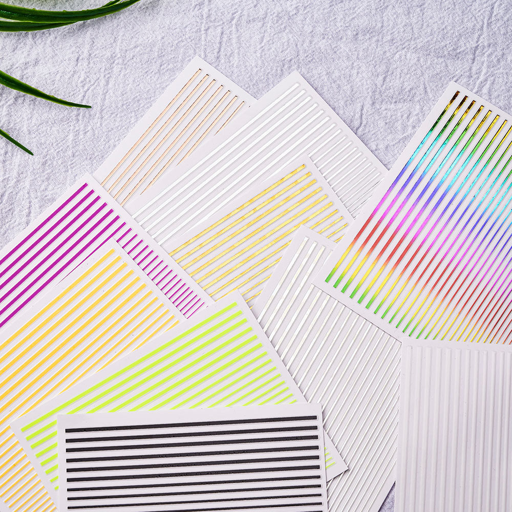 260401 M292- Straight Line Mini sticker 1 Pcs