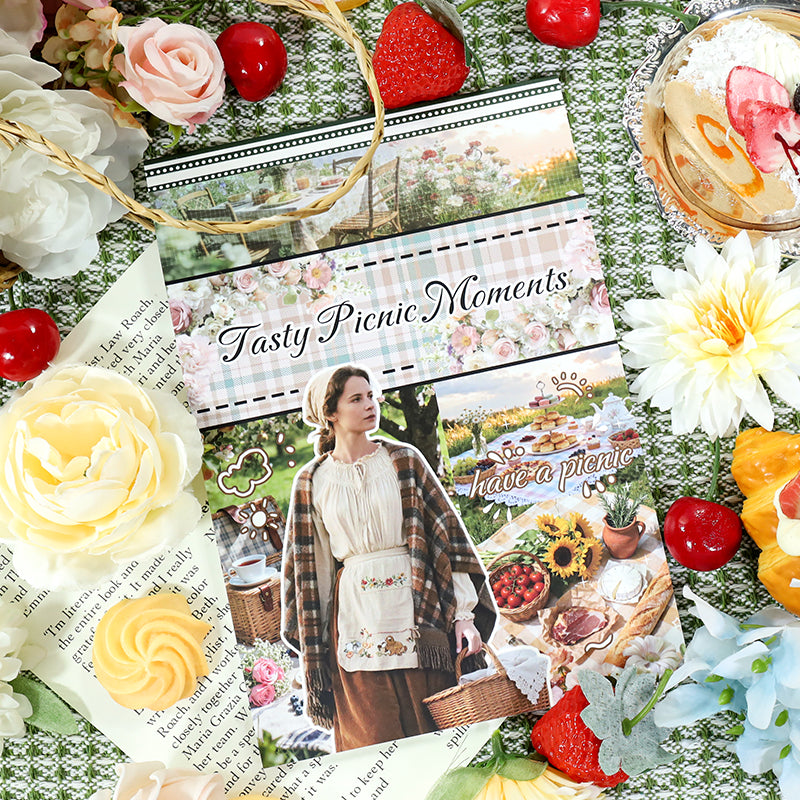 Tasty Picnic Moments sticker book -20Pcs each pack