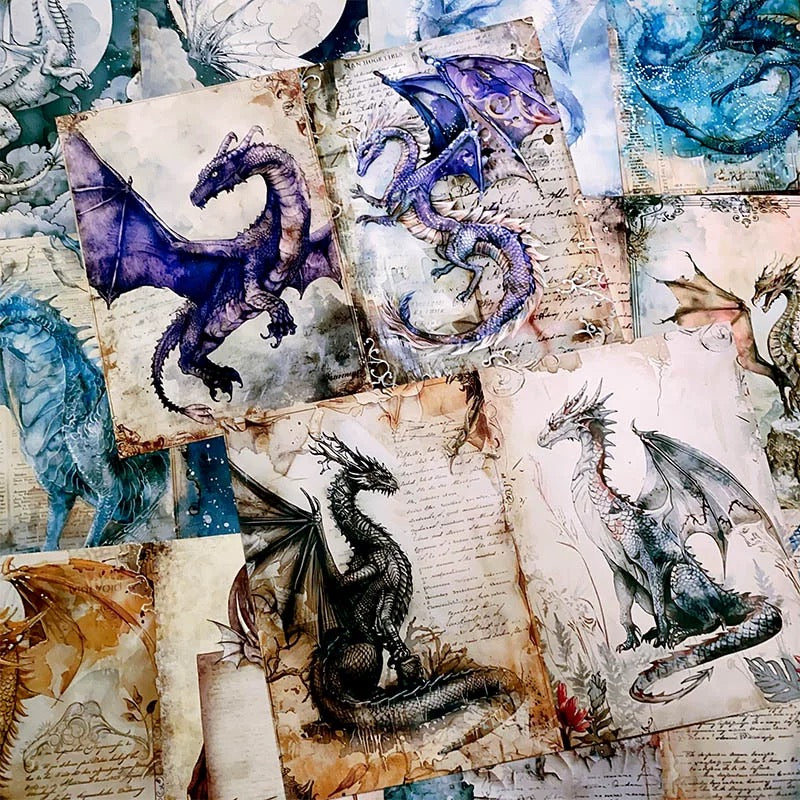 0306 A4 size Dragon style paper 3 pcs