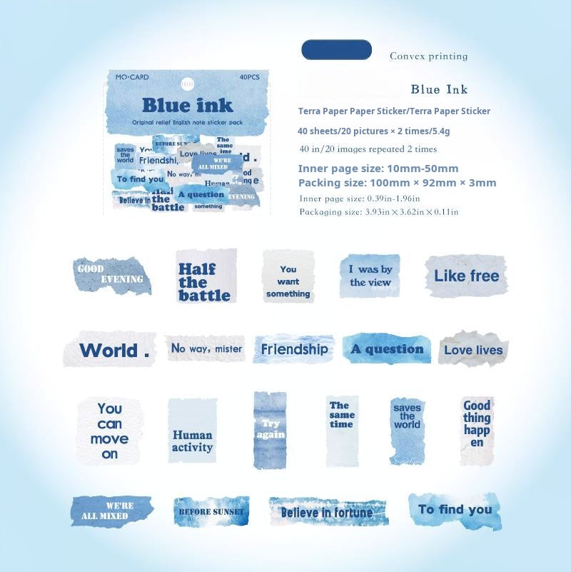 1031 Small note sticker -40Pcs each pack