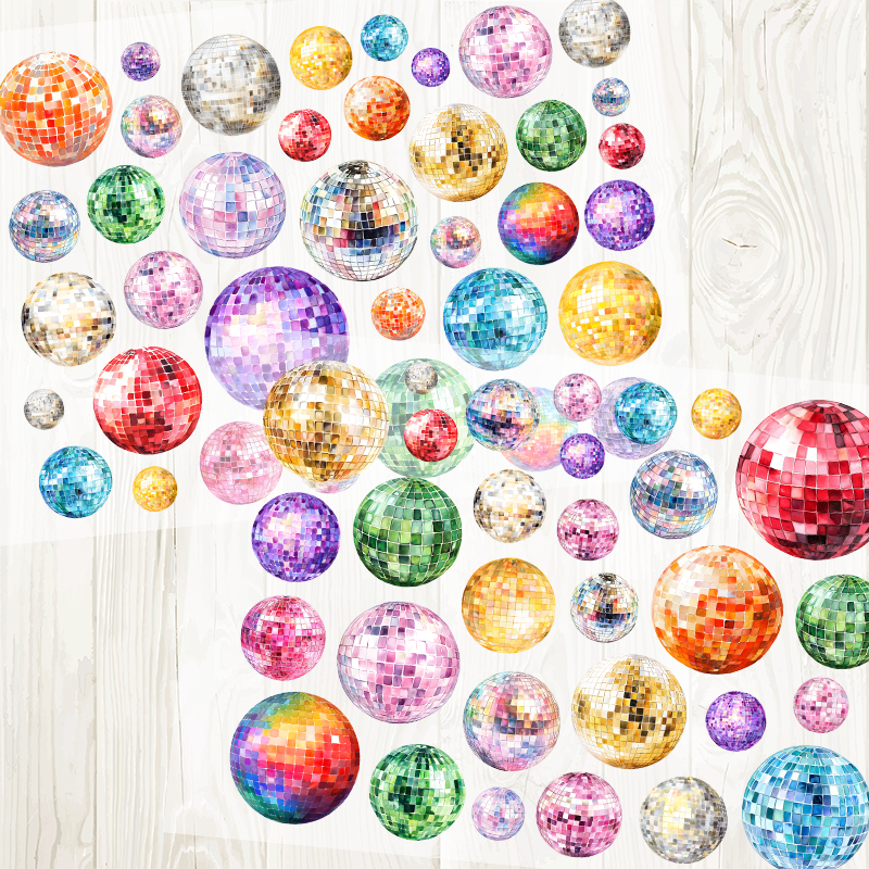 A4 Light Ball matte PET pre-cut large sticker 1 pack 2 sheets