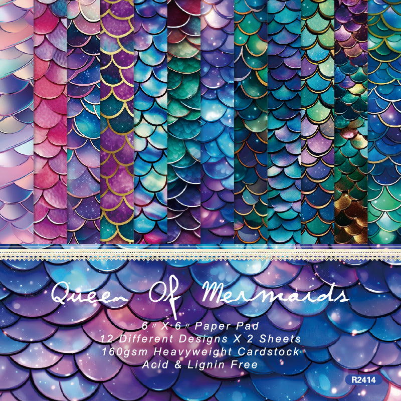 0602 Queen of Mermaids paper R2414 -24Pcs each pack
