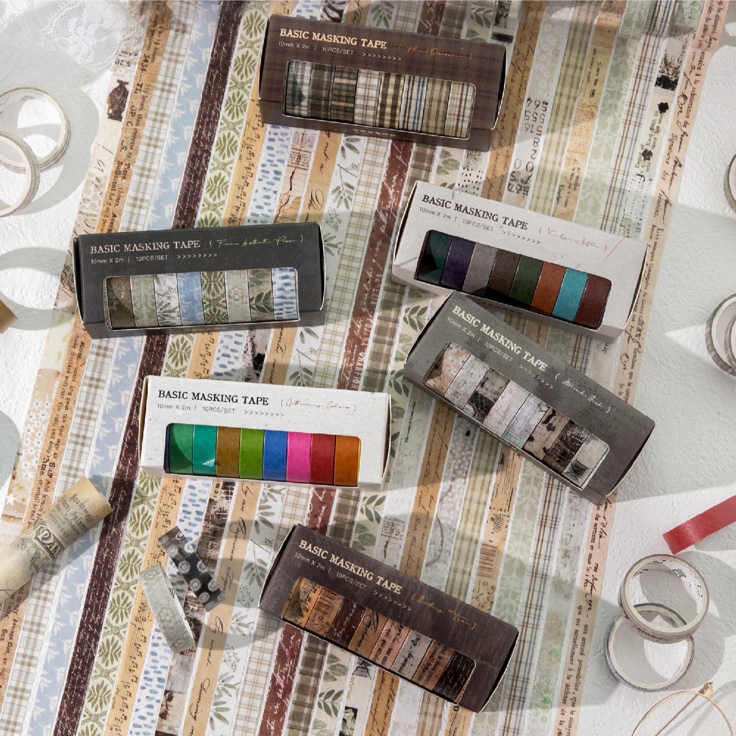 260205 Vintage / colorful Washi Tape -4cm*2m