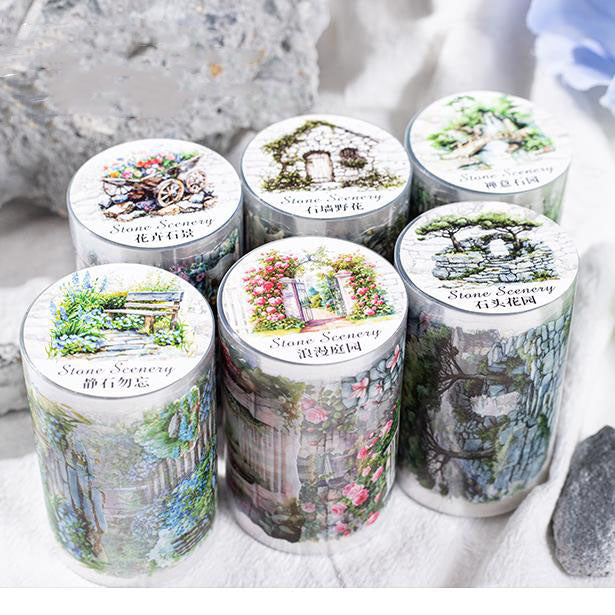 0108 Stone Small Scene Series PET tape -6CM*3M