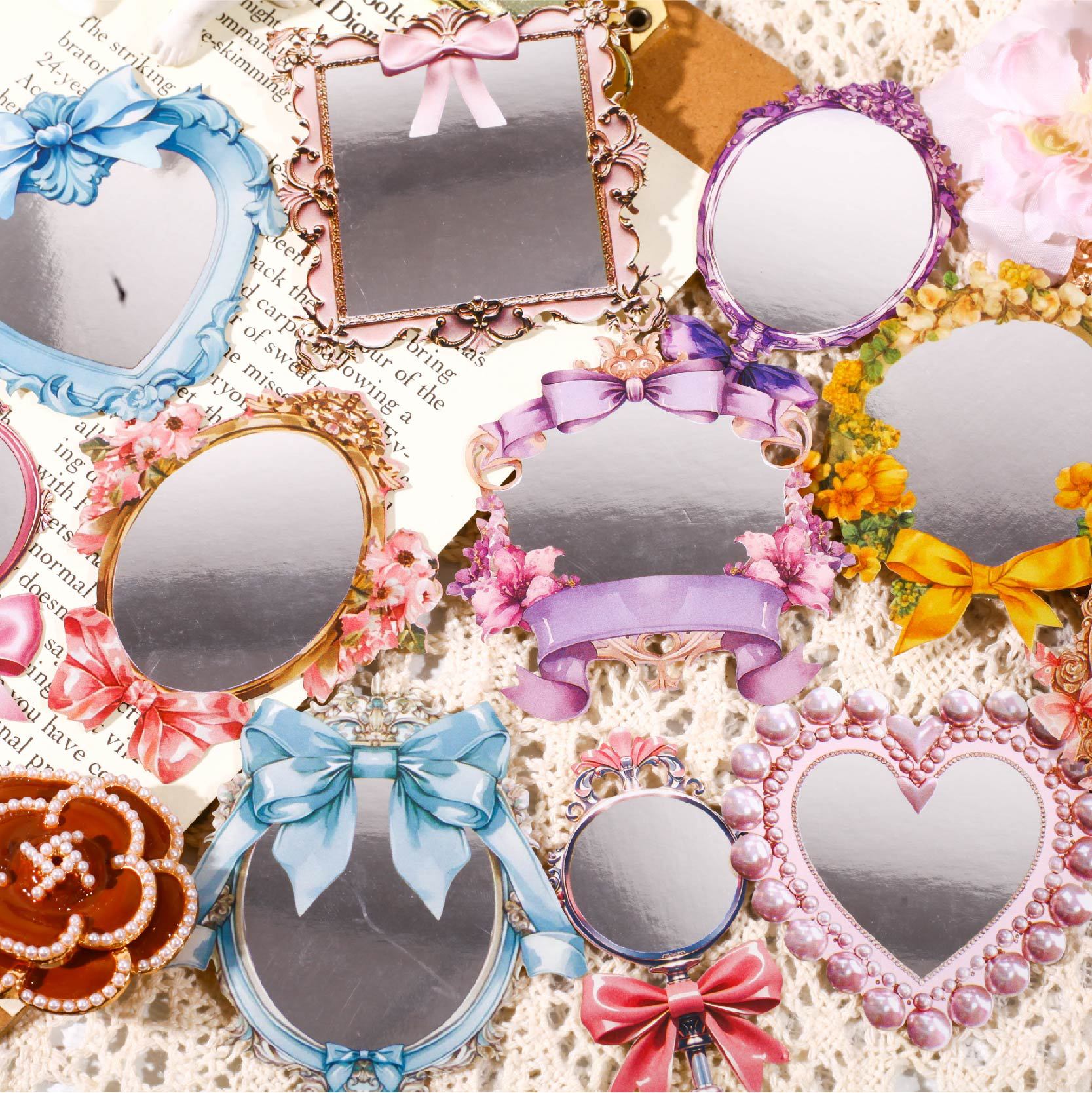 0402 Liu li mirror Series Paper -10Pcs each pack