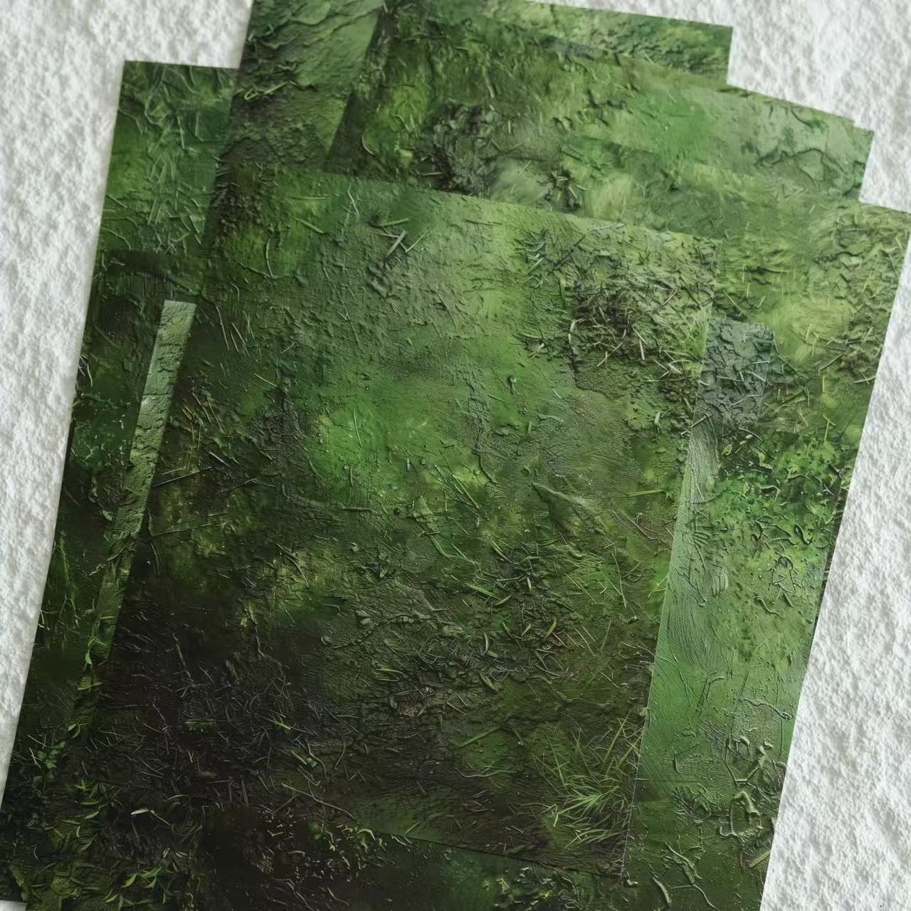0718 A4 size Moss Style Paper 10 pcs