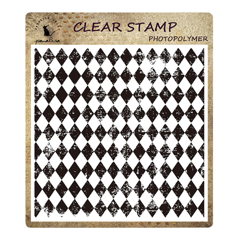 0510 Checkerboard Clear Stamp 13.5cm*13.5cm