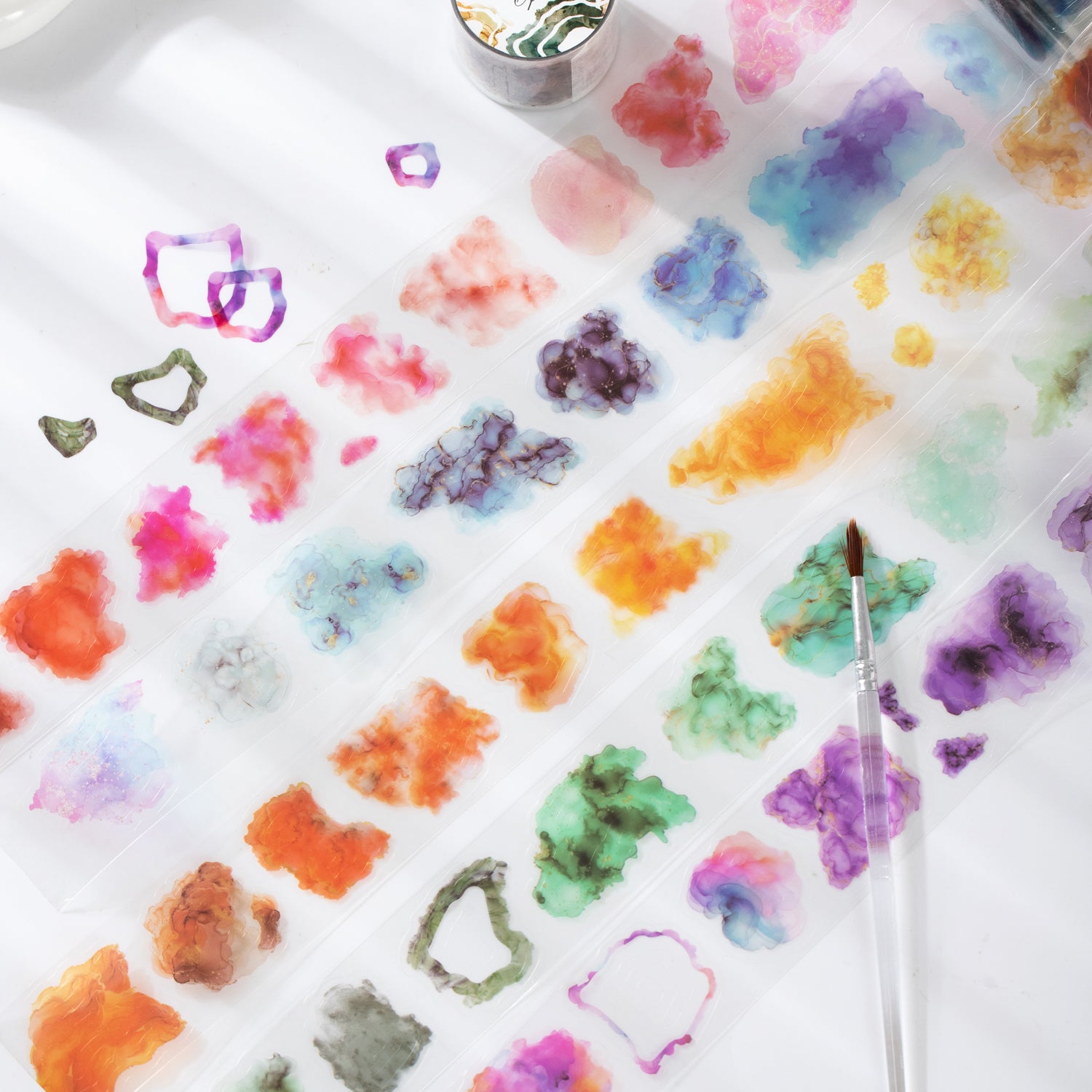 0811 Color smudge PET tape -3.5cm*2m