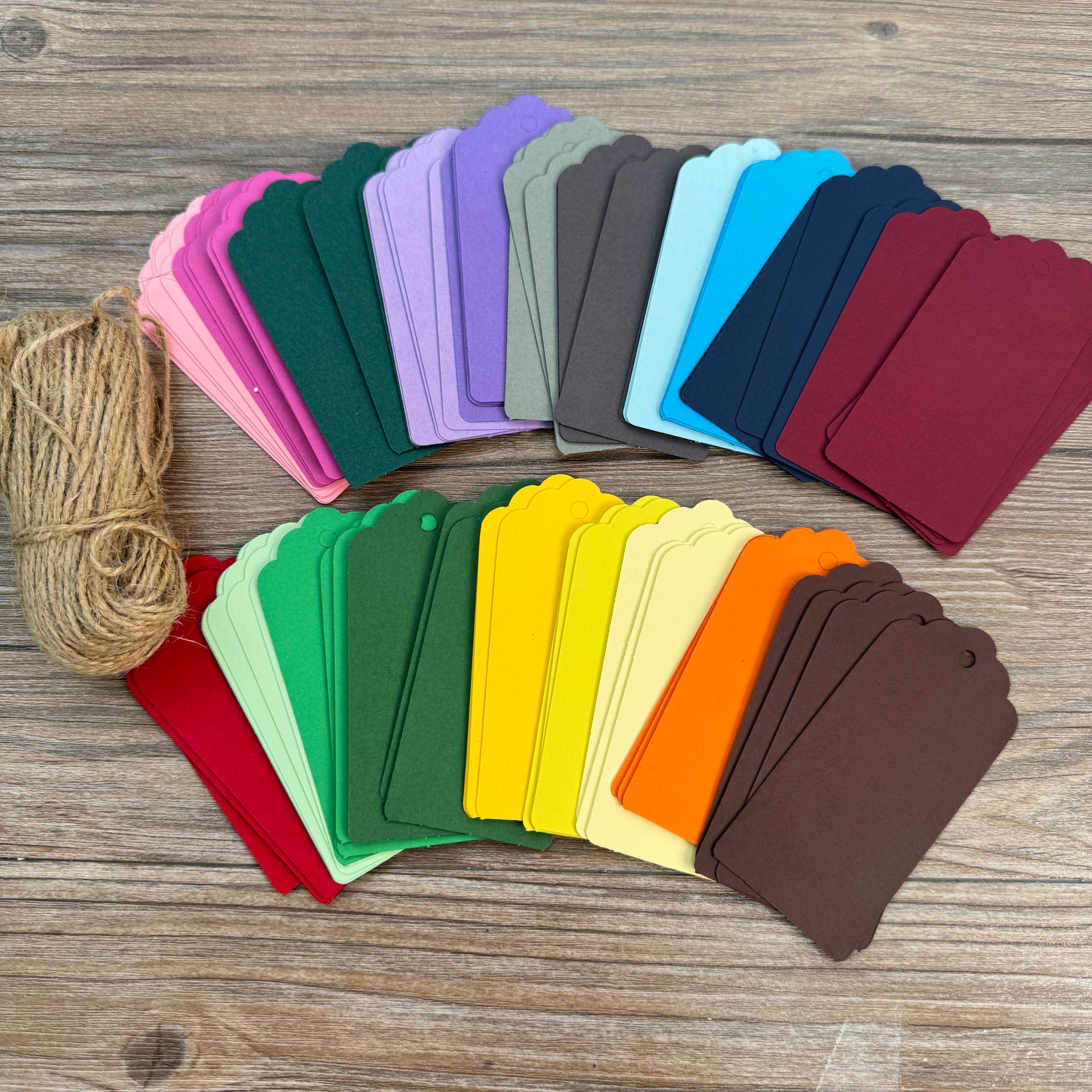 0702 Colored tag card 100 pcs 1pack 4.5cm*9.5cm