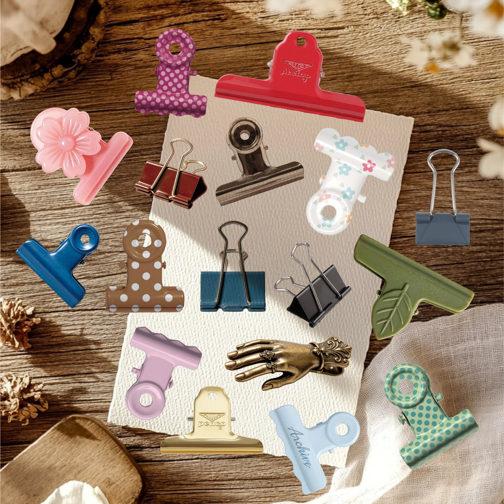 Vintage Clip Collection Cardstock Sticker -10Pcs each pack