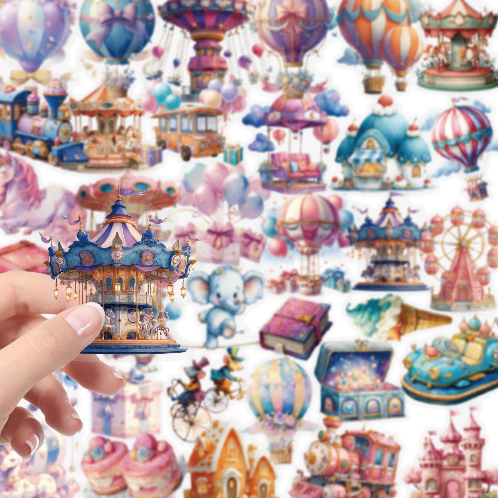 1004 56 Amusement park PET sticker
