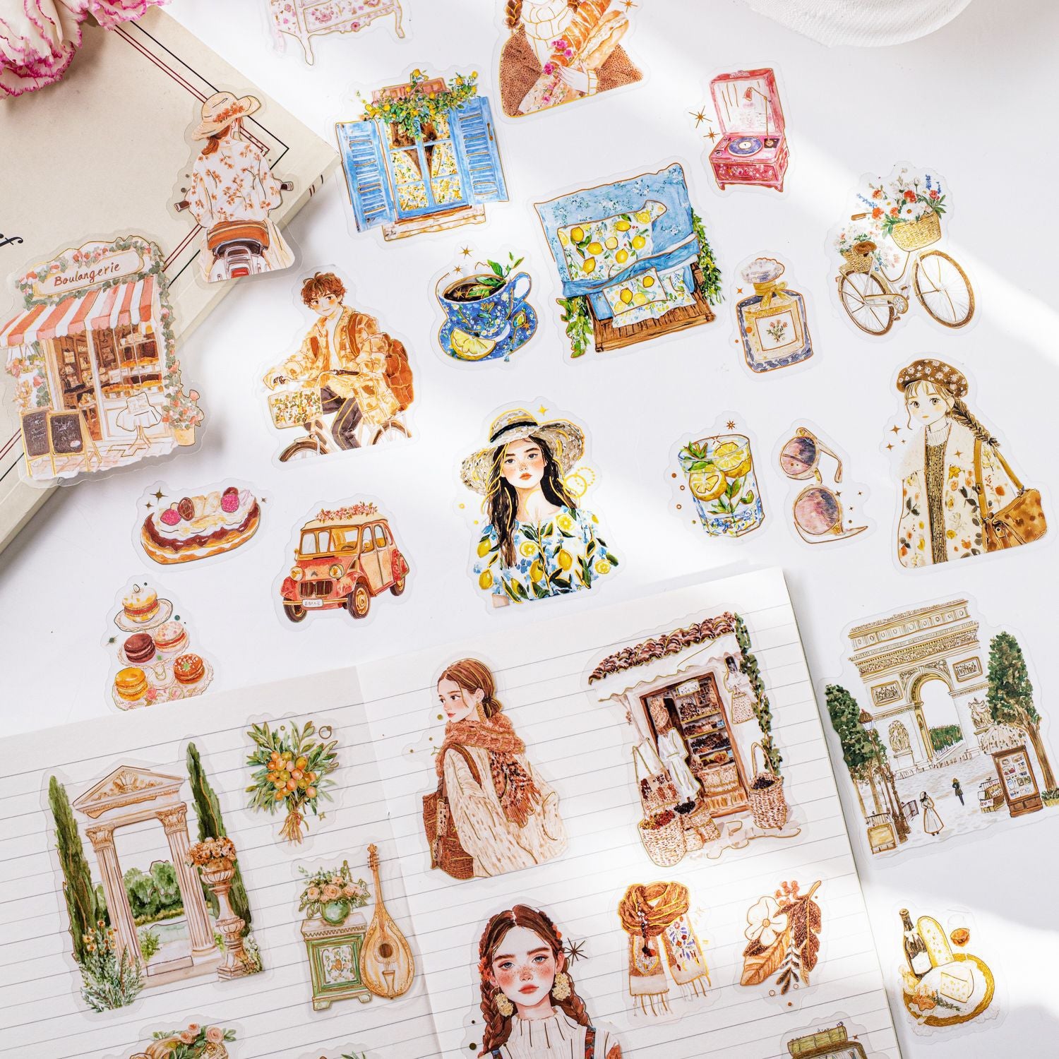 0418 The Landscape of a Sojourn Series Sticker -20Pcs each pack