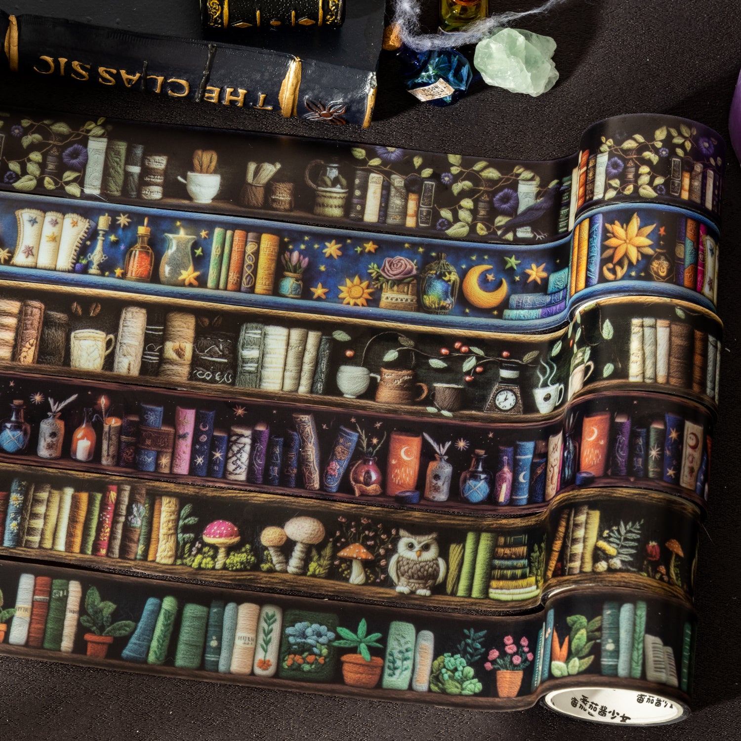 0727 Magician's Bookcase PET tape -2.5CM*2M