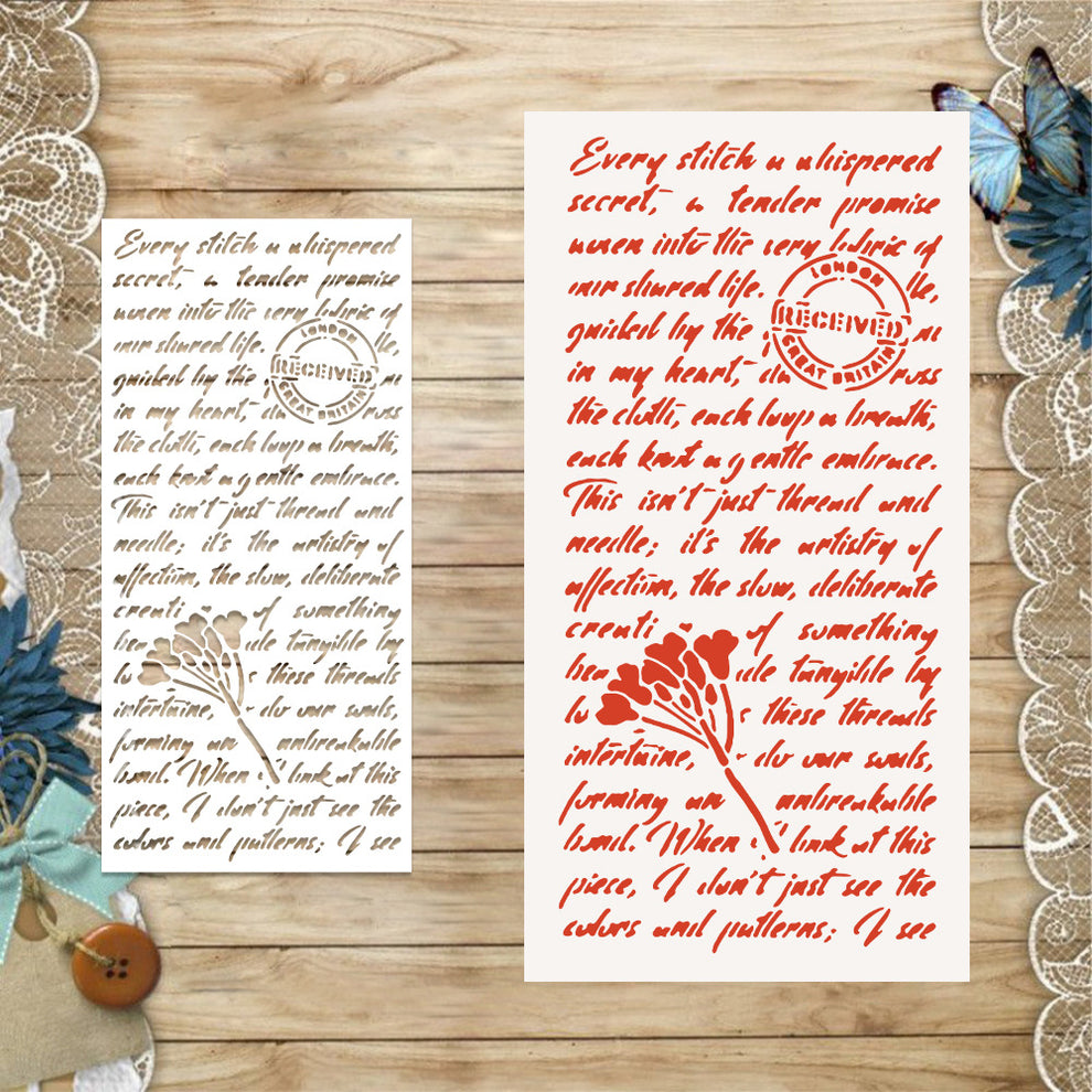 Sentances Stencil English sentences stencil – Goodiesforsoul