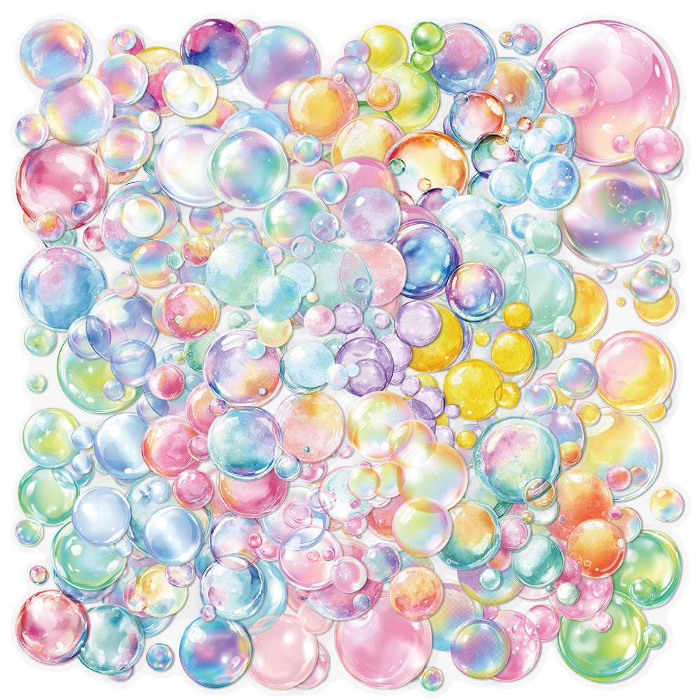 0929 50 Colorful bubbles PET sticker