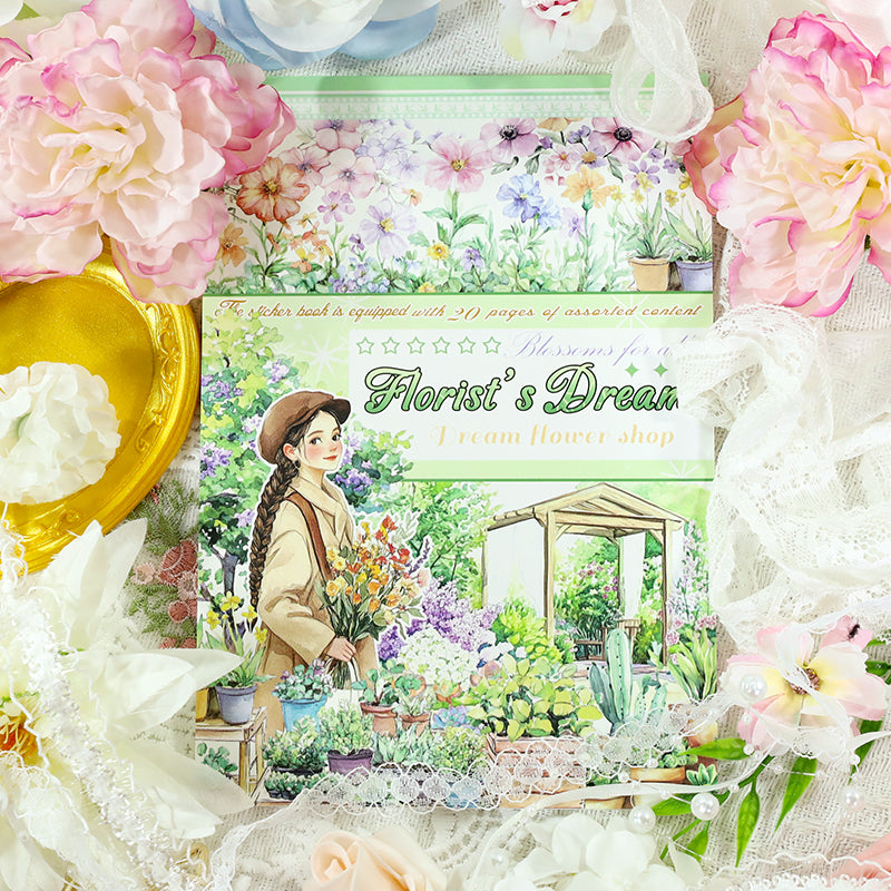 Street Corner Flower Shop sticker book -20Pcs each pack