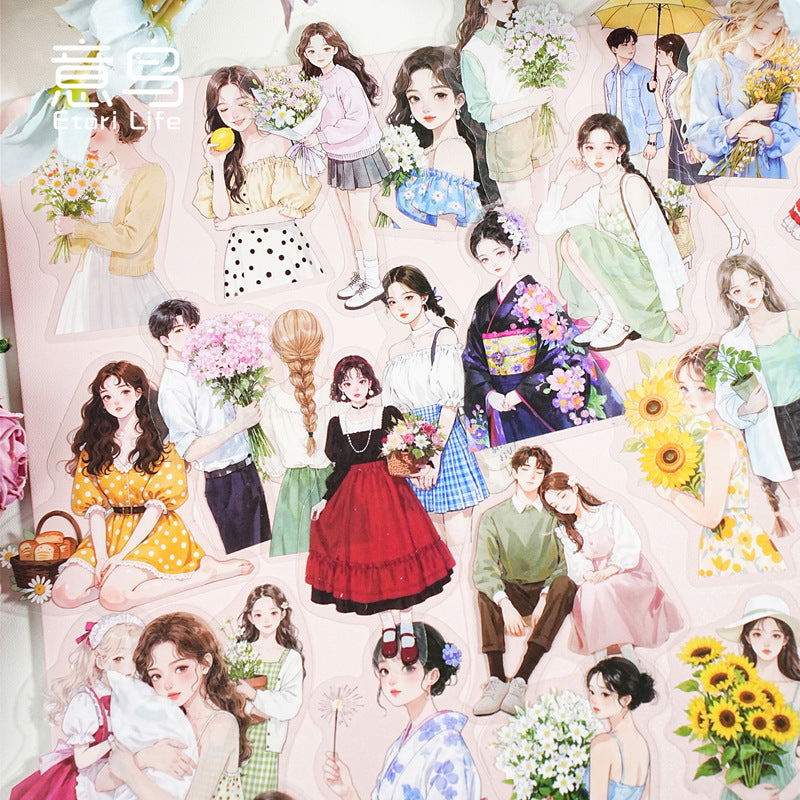 0403 Breeze and sweetness Series PET Sticker-20Pcs each pack