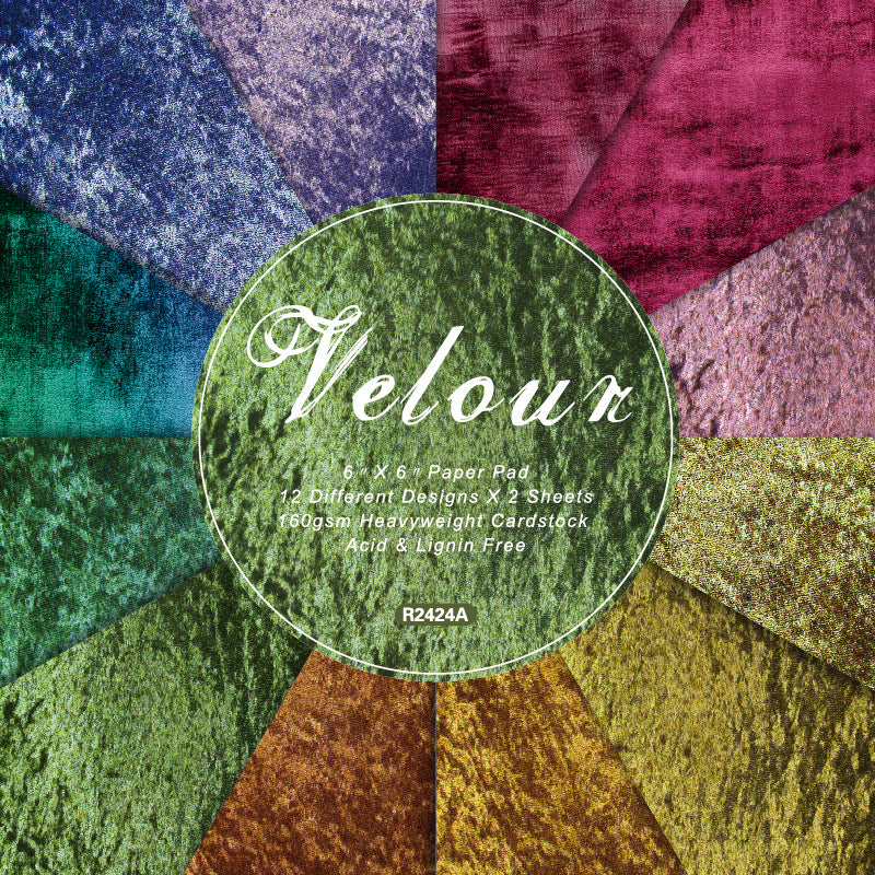 0531 Velour background paper 2424A -24Pcs each pack