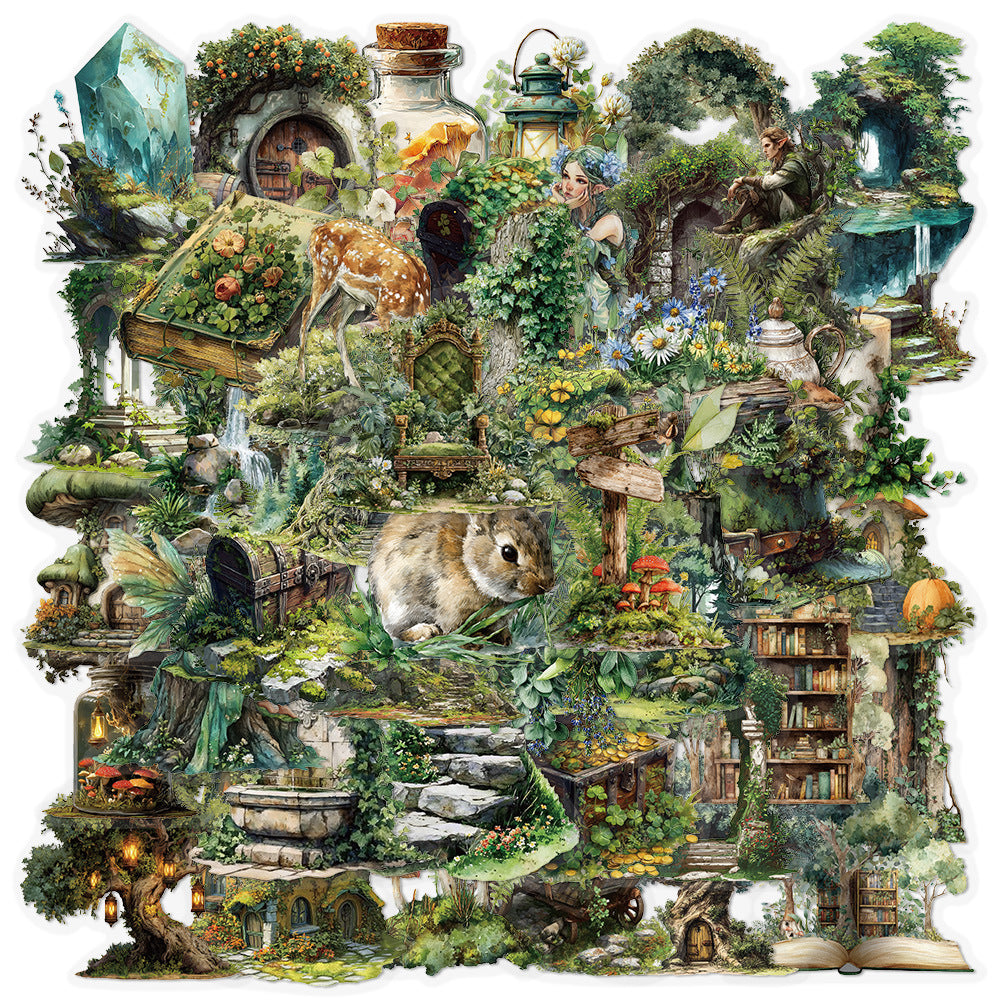 0929 50 Forest secret realm PET sticker