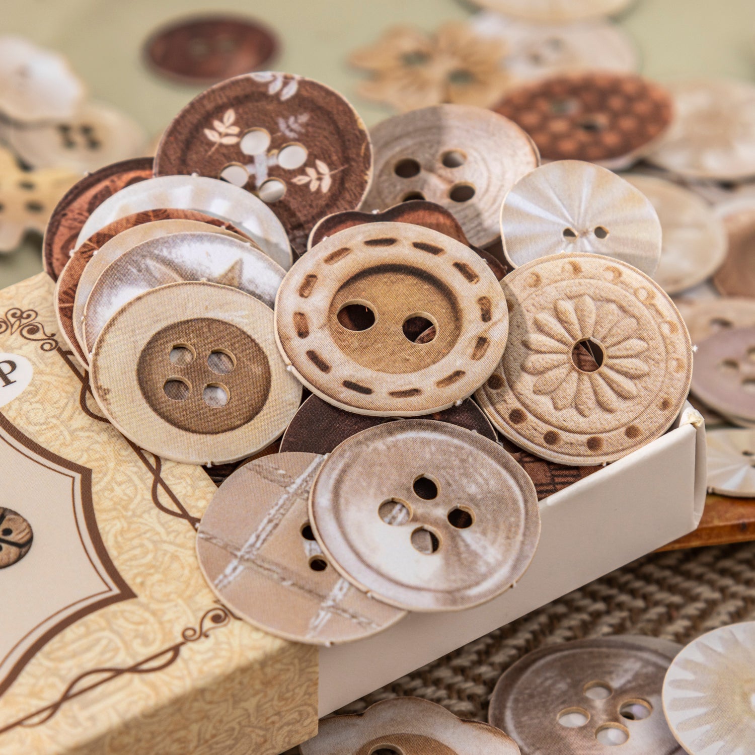 1222 Mini button sticker -100Pcs each pack