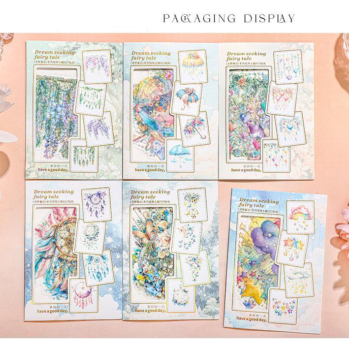 0312 Dream seeking fairy tale Series Stickers -10Pcs each pack