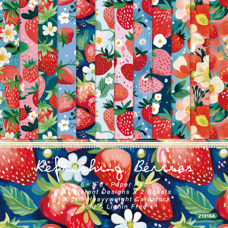 1011 Refrshing berries paper 21016A -24Pcs each pack