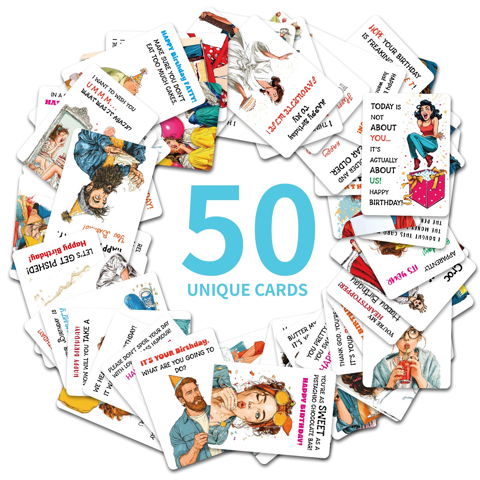 0717 Birthday Gift ATC card 50pcs