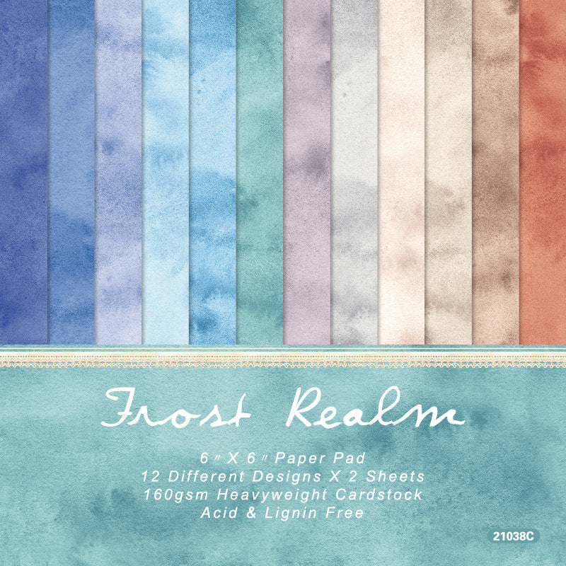 0703 Frost Realm Background Paper 21038C -24Pcs each pack