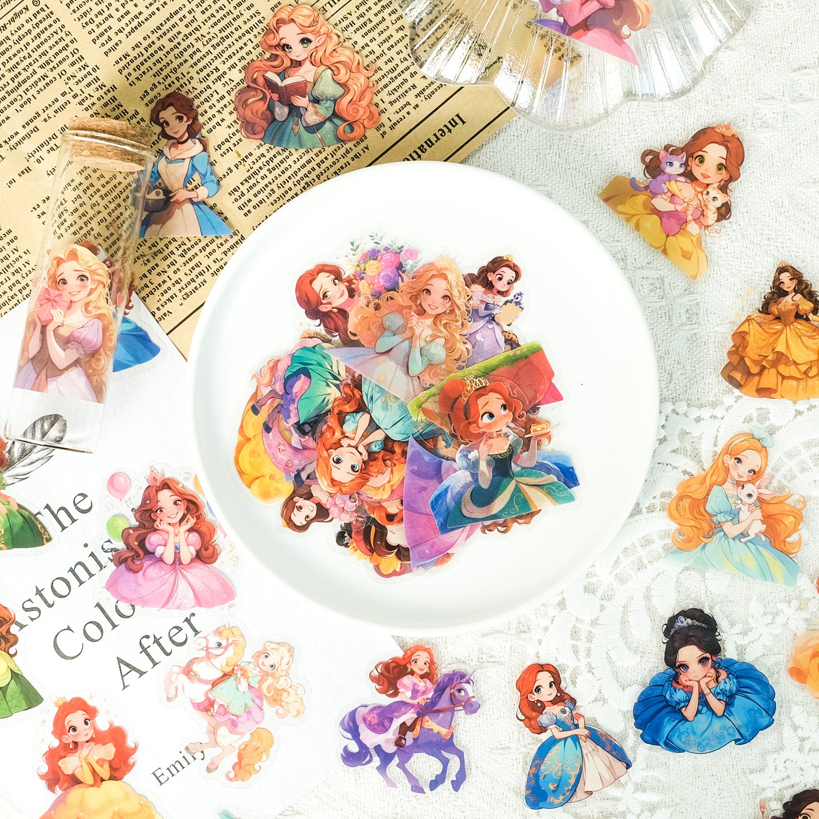 0918 50 Cartoon princess PET sticker