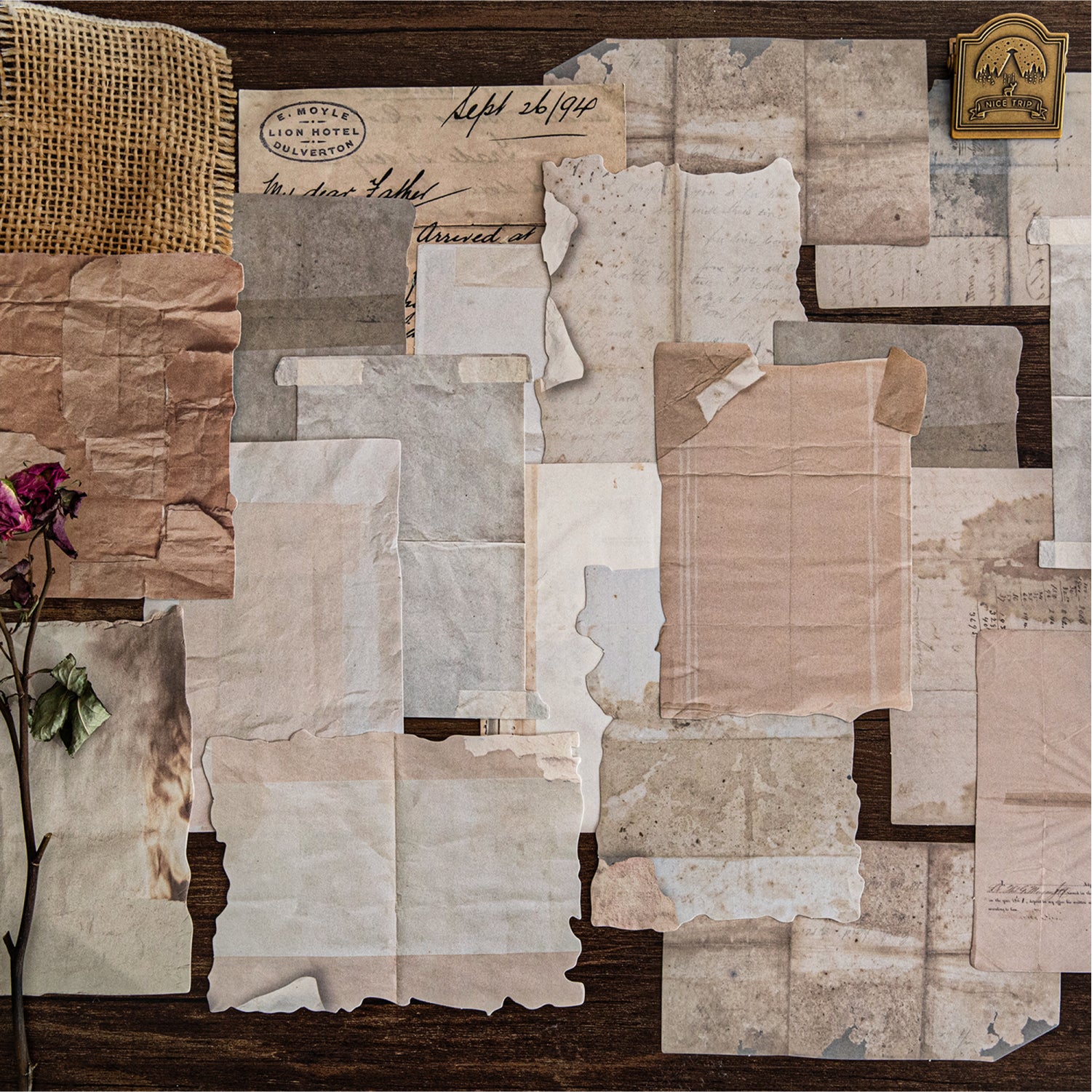 1122 Vintage Solid paper -20Pcs each pack