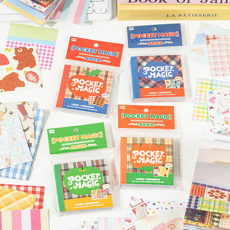 0310 Pocket magic Series Sticker Book -48Pcs each pack